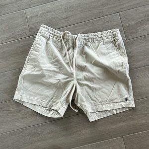 Polo 6” inseam light kaki shorts